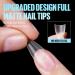 TOMICCA Short Almond Nail Tips - 360pcs Full Matte Half Cover Nails for Acrylic & Gel Extensions | DIY Nail Art Kits | 12 Sizes with Box - Buy Online on GoSupps.com