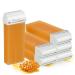 Kosmetex Waxing Set Roll On | 6 Honey Wax Cartridges Waxing Device 100 Fleece Strips & Pre+After Wax Oil - Complete Kit for Smooth Skin - Buy Online on GoSupps.com