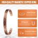 Magnetic Therapy Arthritis Bracelet for Men - Pure Copper Pain Relief for Arthritis & Carpal Tunnel - Buy Online on GoSupps.com