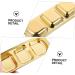 Milisten 2pcs Seasoning Dish Wasabi Dish Seasoning Bowl Small Dip Bowl Japanese Soy Sauce Three Grid Appetizer Plate Kitchen Gadget Mini Pinch Cutlery Set Stainless Steel Korean 20.5X8X2CM Gold - Buy Online on GoSupps.com