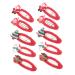 FRCOLOR 5 Pairs Christmas Hair Clips Lovely Hairwear Party Hairpin Antler Hair Clip Kids Barrettes for Hair Christmas Barrette Resin Hair Clip Kids Holiday Hair Clips Child Girl Grip Iron