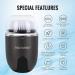 Electric Vibrating Sonic Facial Brush Cleansing Waterproof for Skin Face Exfoliating Removing Blackhead Deep Cleaning with 2 Working Speed of Men and Women 1 Black - Buy Online on GoSupps.com