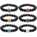 Junkin 6 Pcs Sea Sickness Wristbands Morning Sickness Bands Motion Sickness Bracelets Anti Nausea Relief Acupressure Wristbands for Sickness Adults Car Travel Dizziness