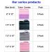 Reusable Makeup Remover Cloths 6 Pack - Microfiber Cleansing Towel Set 12x6 Inch - Pink Blue Purple - Buy Online on GoSupps.com