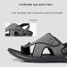 Orthopedic Summer Flat Sandals | Breathable Non-slip Slip-on Sandals with Toe Ring | Blue | 27cm Foot Length - Buy Online on GoSupps.com