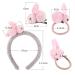 Shop UFLF Easter Bunny Hair Accessories Set | 4 Hair Ties + 2 Hair Ripes + 2 Rabbit Clips for Girls - Buy Online on GoSupps.com