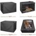 Explore Land Heavy-Duty Dog Crate Cover - 48 Inch Obsidian Black | For Wire Cages with 1, 2, 3 Doors | Pet Kennel Cover for Standard Metal Crates - Buy Online on GoSupps.com