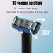 Epodmalx Classic Manual Razor - 3D Rotating 6-Blade Shaving Razor for Men | Premium Black Barber Razor - International Shipping Available - Buy Online on GoSupps.com