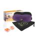 ROVAZO - 3D Sleep Mask and Ear Plug Travel Set 2 Pack Super Soft Contoured Adjustable Black Out Eye Shades - Premium Comfortable Silicone Ear Plugs - for Planes and Naps - Bonus Pouch