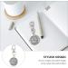 TEHAUX Nurse Pocket Watch | Doctor Brooch Fob Watch Quartz Keychain | Medical Paramedic Clip Watch (Silver) - Buy Online on GoSupps.com