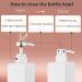 2Pack 22oz/650ml Pump Bottle Dispenser Jansburg - Refillable Square Plastic Lotion Dispenser - Empty Liquid Container for Soap, Lotion, Shampoo - White - 2PCS - Buy Online on GoSupps.com