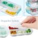 Muchengbao 4 Pack Weekly Pill Box 7 Days 10 Compartments Easy Open Medication Organizer - Buy Online on GoSupps.com