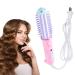 Mini Curling Iron Brush Compact Thermal Round Brush Styling Tool Heated Round Brush for Volumizing Roots and Small Hair Curler Travel Size Curling Iron for Short & Medium Hair Puple