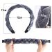 Vintage Gray Braided Headband - Rockabilly Fashion Hair Accessories for Women & Girls - Buy Online on GoSupps.com