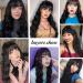 Relena 30 Black Curly Wig with Bangs | Heat Resistant Synthetic Wavy Hair for Women - Buy Online on GoSupps.com
