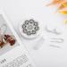 Mandala Flower Round Contact Lens Case | Portable Lens Holder with Mirror | Cute Storage Box for Travel - Buy Online on GoSupps.com