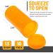 10 Pack 13 Dram Empty Pill Bottles with Caps - Airtight Prescription Medicine Containers for Herbs, Crafts, Candy - Transparent Multi Color - Buy Online on GoSupps.com