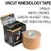 Kinesiology Athletic Tape - 2 Rolls Uncut Original Cotton Elastic 2 Inch x 32 Ft for Muscle Pain Relief & Joint Support - Premium Beige - Buy Online on GoSupps.com