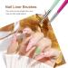 8PCS Nail Art Brushes Set - Nail Extension Gel & Builder Gel Brushes for DIY Manicure | FITDON - Buy Online on GoSupps.com