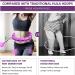 Large Smart Weighted Exercise Hoop for Abdomen Fitness & Weight Loss - Adjustable Weight & Auto-Spinning Ball - Purple - Buy Online on GoSupps.com