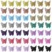 Tiweio Pastel Butterfly Hair Clips - 50 Pcs Mini Claw Clips for Girls & Women | Metallic Color Hair Accessories with Box Packaging - Buy Online on GoSupps.com