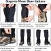 IDAND Waterproof Snow Boot Gaiters for Outdoor Activities - Black X-Large - Buy Online on GoSupps.com