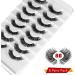 Leipple False Eyelashes 8 Pairs - Professional 8D Mink Lashes - Natural Waterproof Faux Mink Eyelashes (QZ-13) - Buy Online on GoSupps.com