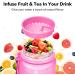 GOSWAG 32oz Motivational Water Bottles with Time Marker & Fruit Strainer  Sports Water Bottle with Times to Drink  Leakproof & BPA Free  Reusable Plastic Bottle with Strap no Straw for Gym & School Balloon - Buy Online on GoSupps.com