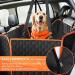 Waterproof Dog Car Seat Cover | Scratchproof Pet Hammock with Side Flaps | Washable Nonslip Backseat Protector for Cars, Trucks, SUVs - Grey - Buy Online on GoSupps.com