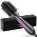 One-Step Blow Dryer Brush & Volumizer Styler, Hot Air Hair Dryer Brush Straightener Brush with Negative Ion Anti-frizz Ceramic Titanium Barrel for Drying, Straightening, Curling, Salon Grey - Purple