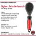 Mikki Nylon Bristle Brush - Gentle Matt and Tangle Remover for Dogs and Cats - Soft Grooming Brush in Black Teal - Size S - Buy Online on GoSupps.com