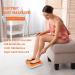 EMER Electric Foot Massager Machine | Adjustable Vibration Speed with Remote Control | Shiatsu Deep Kneading | Increase Blood Flow Circulation | Orange - Buy Online on GoSupps.com