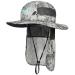 KastKing UPF 50 Boonie Hat Fishing Hat with Removable Neck Flap Sun Hats for Men A: Silver Mist(with Neck Shield)