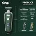 DSP Mini Hair Trimmer for Men - Electric Balding Clippers Zero Gapped Mustache Trimmer with Limit Combs & USB Type-C (Green - Buy Online on GoSupps.com