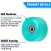 Nezylaf 8 Pack 32x58mm Cyan Quad Roller Skate Wheels with Bearings - Outdoor/Indoor Skating Replacement Kit w/ 2 Toe Stoppers - Buy Online on GoSupps.com
