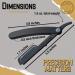 Better Barber Patented Straight Edge Razor for Men - Easy-to-Use Handle with 1+10 Disposable Blades, Durable Black Design - Beard and Hair Shaving Tool - 11 Piece Set - Buy Online on GoSupps.com