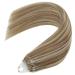 Youngsee Microring Hair Extensions | Real Brown & Blonde 55cm | Micro Loop 50g | Premium Quality & International Shipping - Buy Online on GoSupps.com