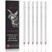 GETHPEN Professional White Charcoal Pencils Set - 6 Pieces Sketch Highlight White Pencils for Drawing, Sketching, Shading, Blending, White Chalk Pencils for Beginners & Artists 6 Count (Pack of 1) White