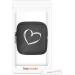 kwmobile Case for Bosch Intuvia - Bike GPS Case in Heart Brush White & Black | Durable & Stylish Cycling Accessory - Buy Online on GoSupps.com