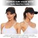 Unisex UV Protection Sports Sun Visor Hat | Cotton Cap One Size Black - Buy Online on GoSupps.com