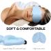 MadebyGNL 3D Contoured Sleep Mask | Soft Silky Blindfold for Side Sleepers | Adjustable Strap | Blue | Great Gift for Men, Women, Kids - Buy Online on GoSupps.com