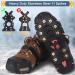 Trusiel Shoe Spikes - 11 Most Clamps Crampon for Ice and Snow - Black Slip-On Spikes for Outdoor Sports & Climbing - Buy Online on GoSupps.com