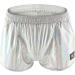 Duohropke Men's Shine Metallic Shorts - Trendy Leather Optics Boxer Trunks for Beach Gym & Sport Silver Glitter Swim Shorts - Buy Online on GoSupps.com