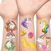 Hohamn Glitter Unicorn Temporary Tattoos for Girls - 50 Styles Unicorn Fake Tattoos for Girls Kids Birthday Party Supplies Favors  Baby Shower