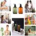 17oz Refillable Hand Soap Bottles with Pump - Set of 2, Amber and Green - Kitchen and Bathroom Dispenser - Buy Online on GoSupps.com