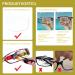 Cojwis 4 Pack Women's Reading Glasses - Stylish Patterns Spring Hinges 2.00x Magnification 4 Colors - Buy Online on GoSupps.com