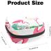 Menstruation Pad Bag with Zipper - Stylish Women's Napkin & Tampon Organizer - Tropical Leaves & Flamingo Design - Buy Online on GoSupps.com