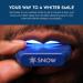 Snow Limited Edition Wireless Teeth Whitening Kit - Water-Resistant LED Whitener | 3 Whitening Wands & Mouthpiece | Ultra-Portable - Blue - Buy Online on GoSupps.com