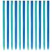 Buy 12 PCs Blue-Green Synthetic Hair Extensions - Colorful Clip-In Party Highlights for Women | 55cm Smooth & Easy to Use - Buy Online on GoSupps.com