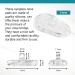 Buy Eyeglass Nose Pads - Screw-in Silicone Teardrop Shape - 10 Pairs (11mm) | Sports World Vision - Buy Online on GoSupps.com
